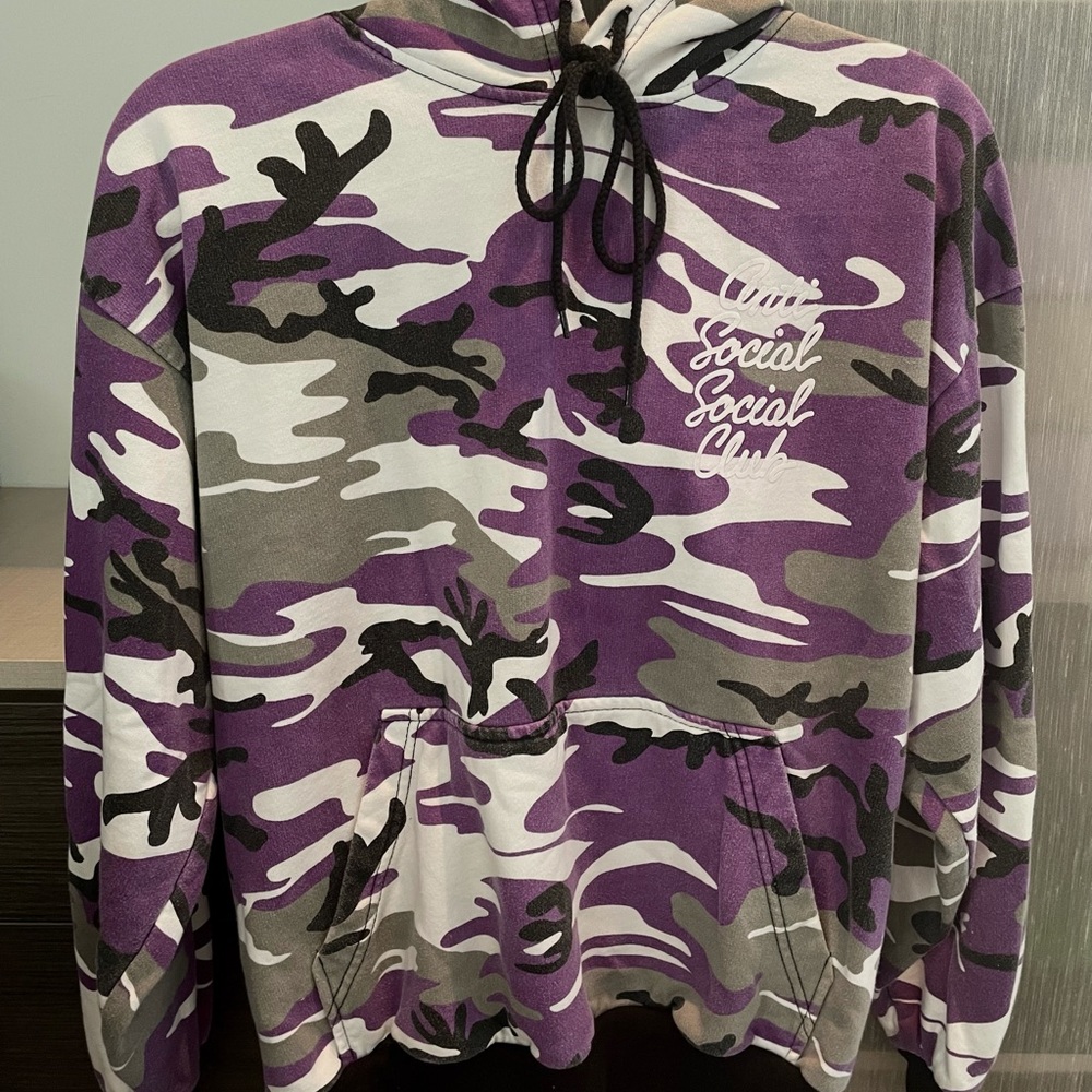 Anti Social Social Club Purple Camo Hoodie